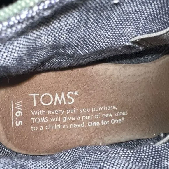 Women's TOMS Green Camouflage Wedge Booties Size 6.5 - Picture 5 of 5